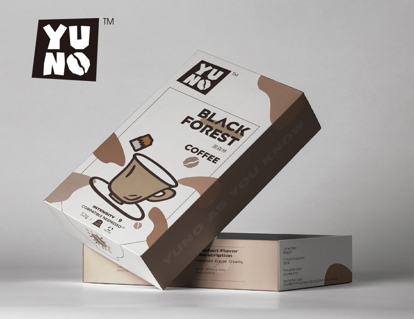 YUNO柚奈咖啡-品牌包装设计